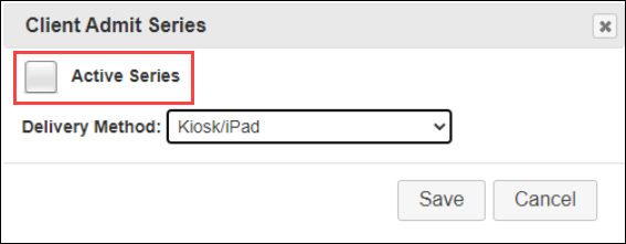 Active Series checkbox