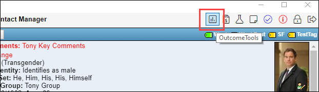 Screenshot showing OutcomeTools icon