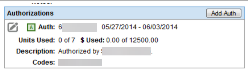Saved Auth listing