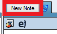 New Note button