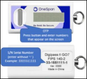 OneSpan token