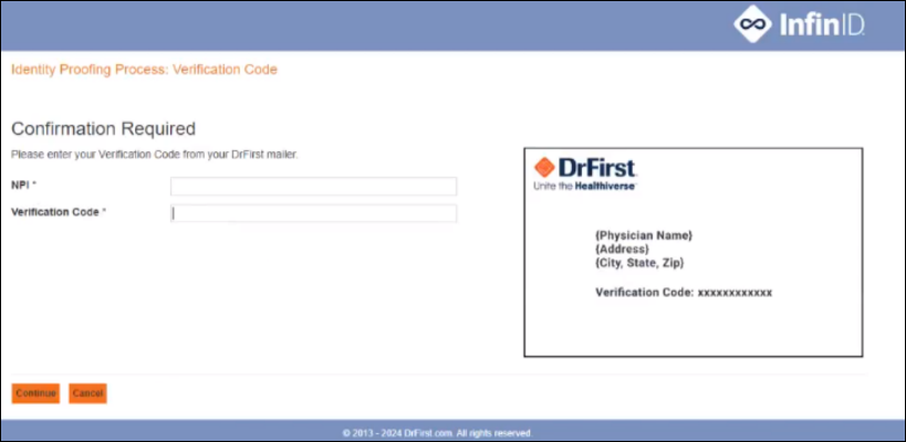Enter verification code