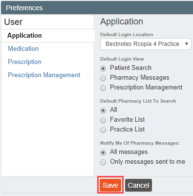 Screenshot showing the save button.