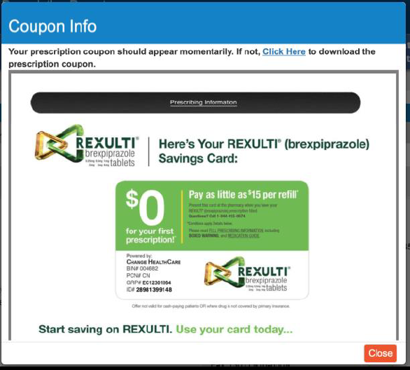 Print or download coupon