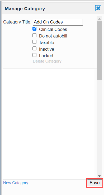 Screenshot showing the Save button.