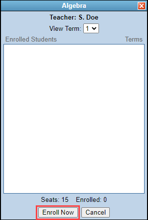 Enroll Now button