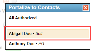 Recipient selection