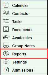 Reports navigation