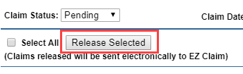 Release Selected button