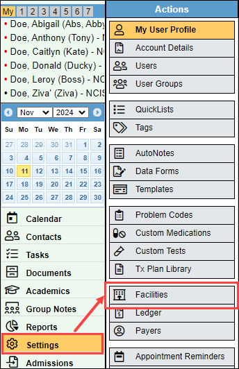 Screenshot showing navigation to Settings ></p>
<p style=
