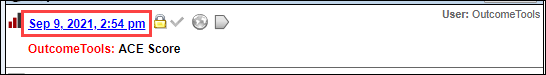 Screenshot showing selecting a questionnaire date.