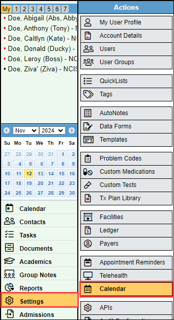 Screenshot showing the 