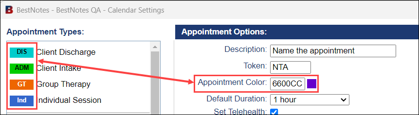 Screenshot highlighting the 