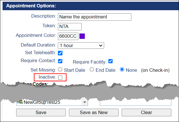 Screenshot highlighting the 
