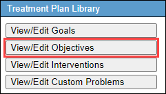 Screenshot showing the 'View/Edit Objectives' button.
