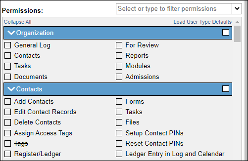 Assigning individual permissions