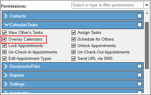 Screenshot showing Overlay Calendar permission