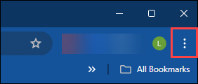 Chrome menu icon