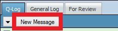 New message button on Dashboard