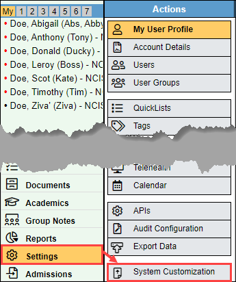 Screenshot showing navigation to Settings ></p> 
<p style=