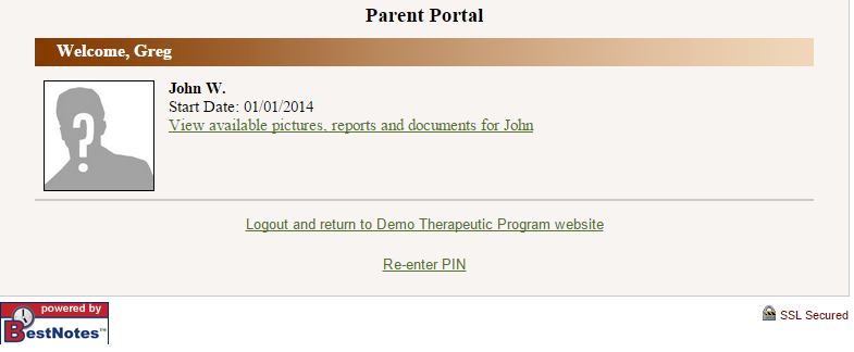 Screenshot showing a client linked to a related contact.