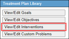 View/Edit Interventions button