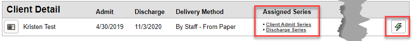 Assigning a series