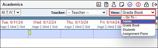 View Admin option
