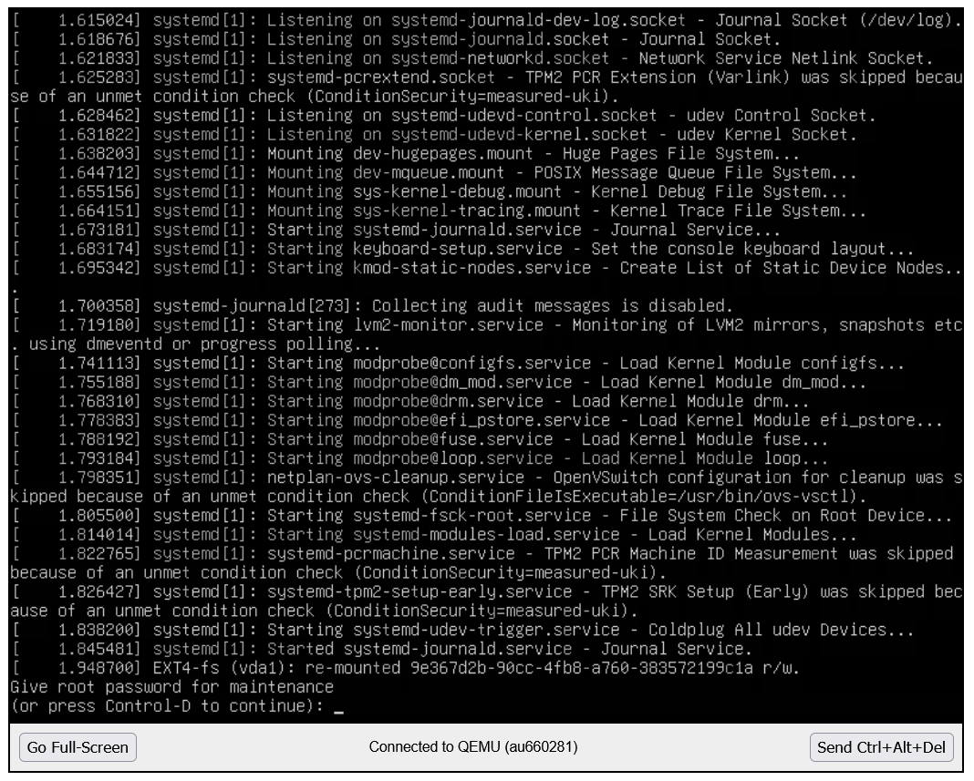 Ubuntu boot stopping in emergency mode and asking for the root password