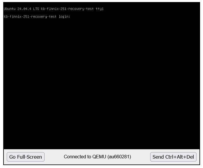 Ubuntu reaching its normal login prompt after recovery
