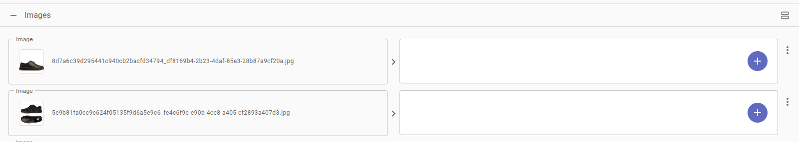 Image tab with two images for translation
