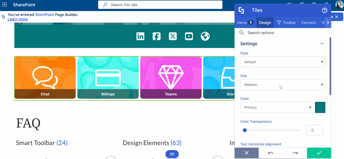 Tiles styles