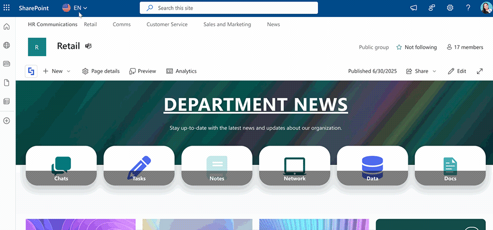 sample translator widget