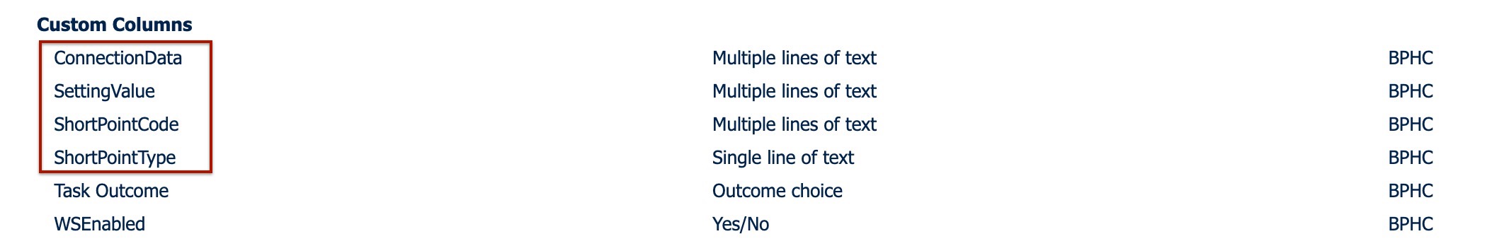  Delete Custom Columns