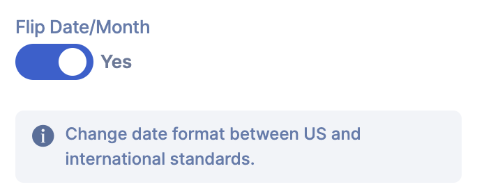 Flip Date/Month