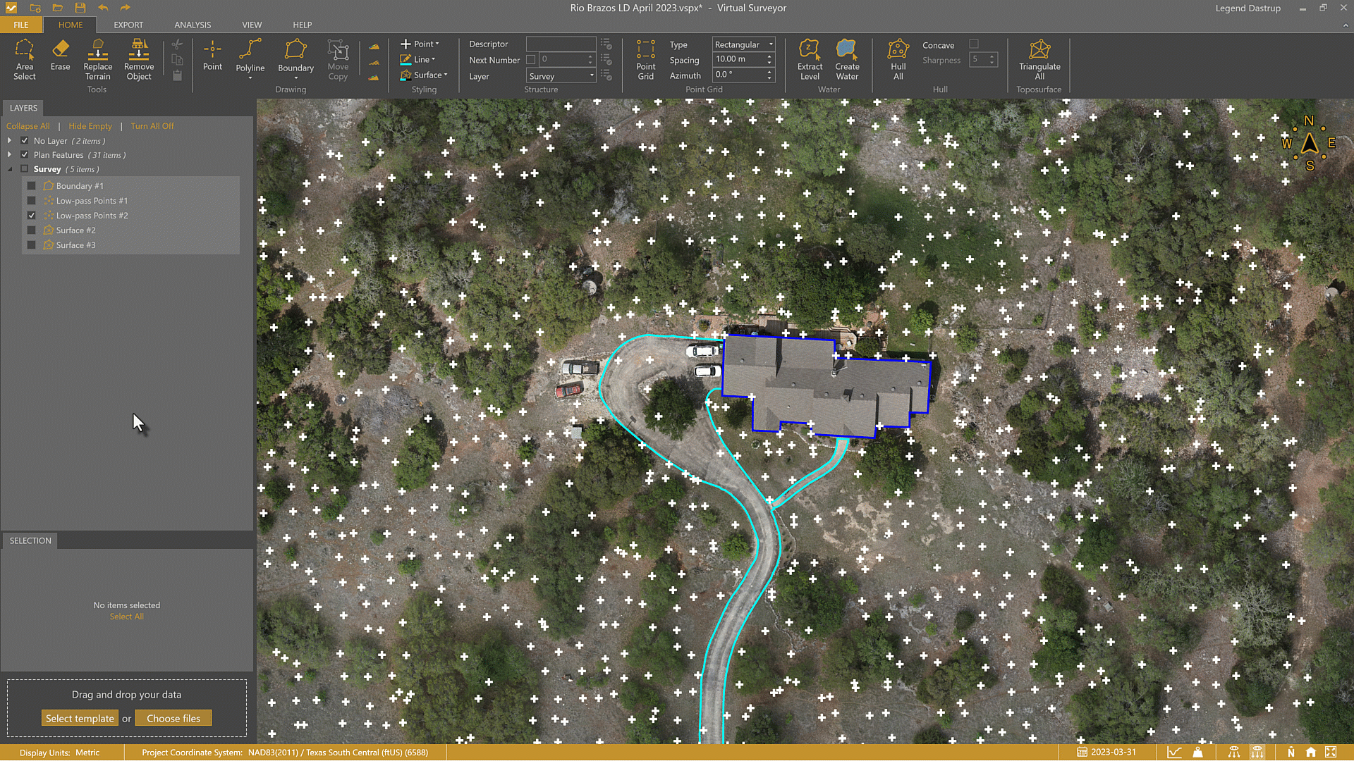 How to extract points from a surface, point grid, or drawn geometry.