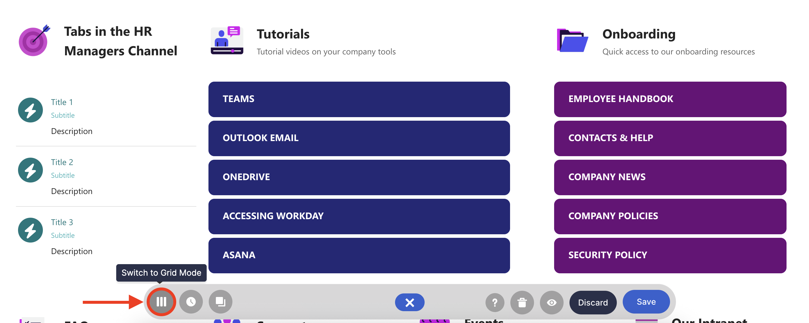 Switch to Grid Mode icon