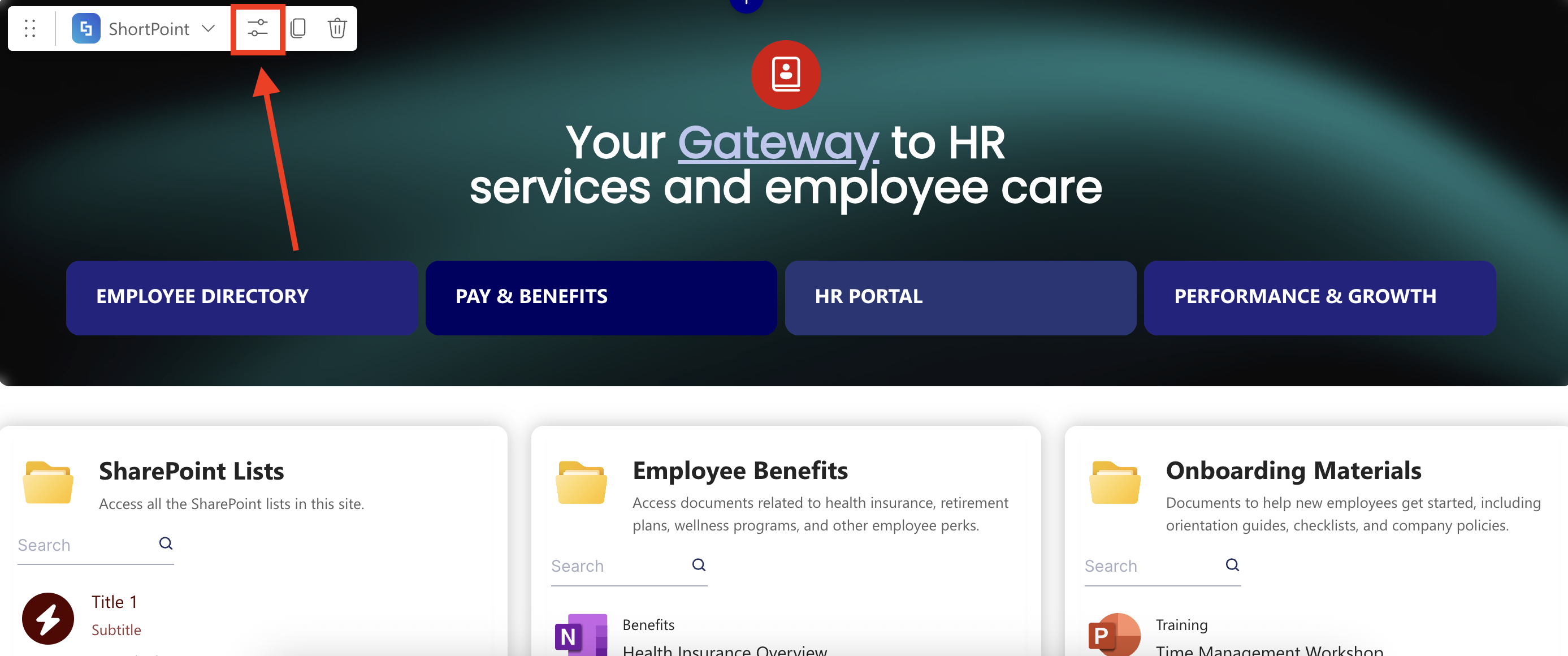 Edit properties icon