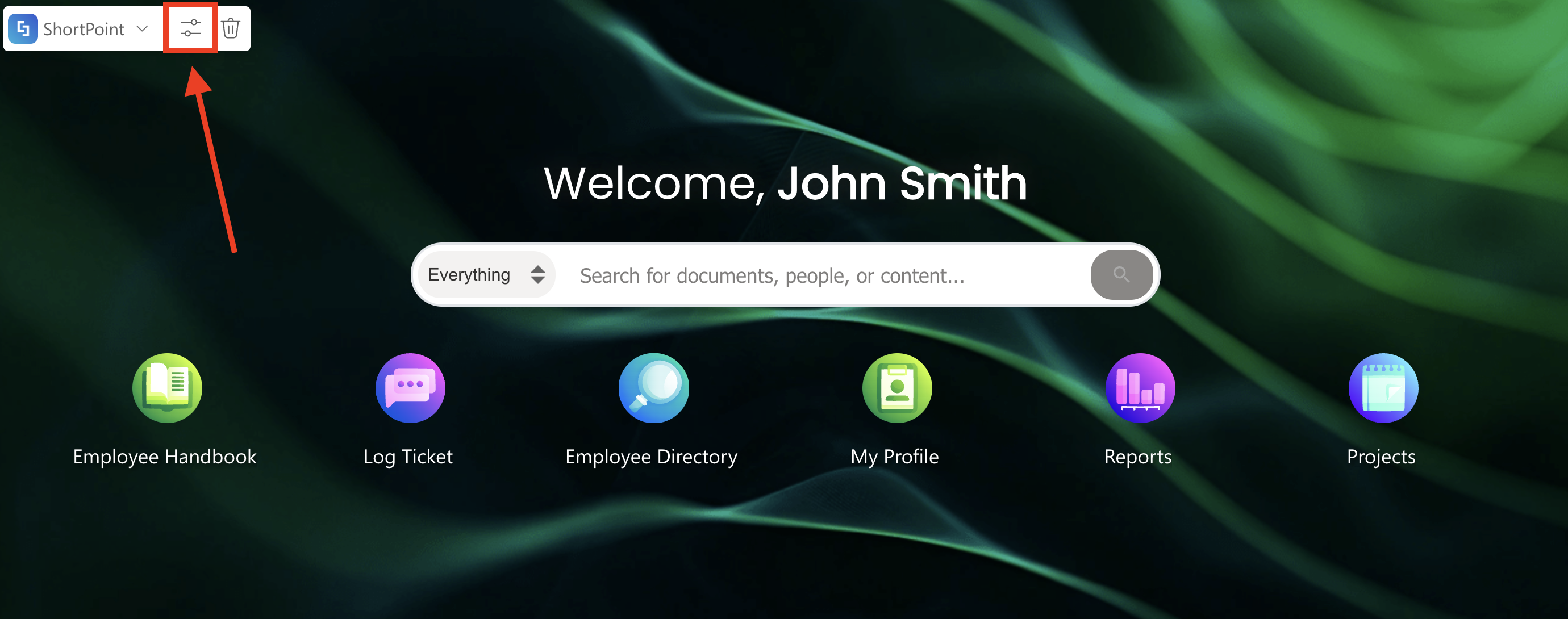 Edit properties icon
