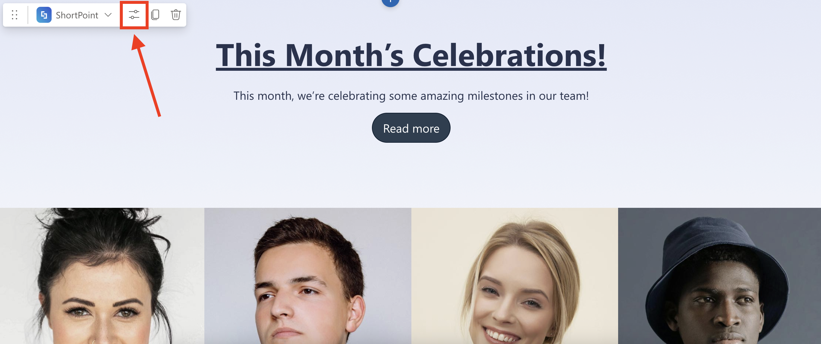 Edit properties icon