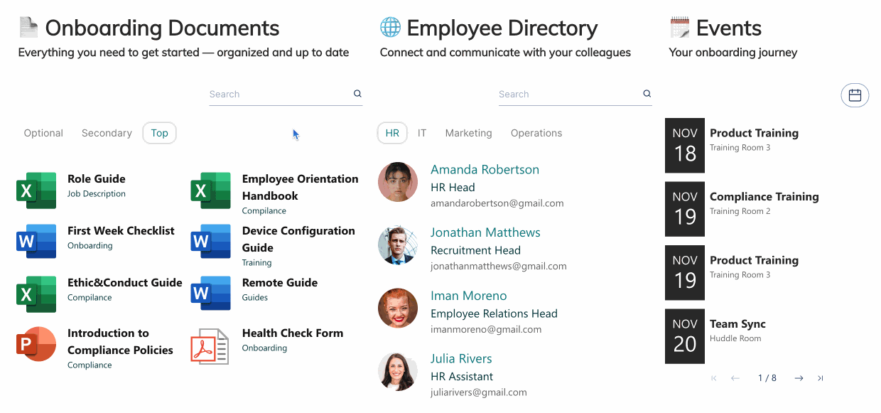 Metadata feature in action