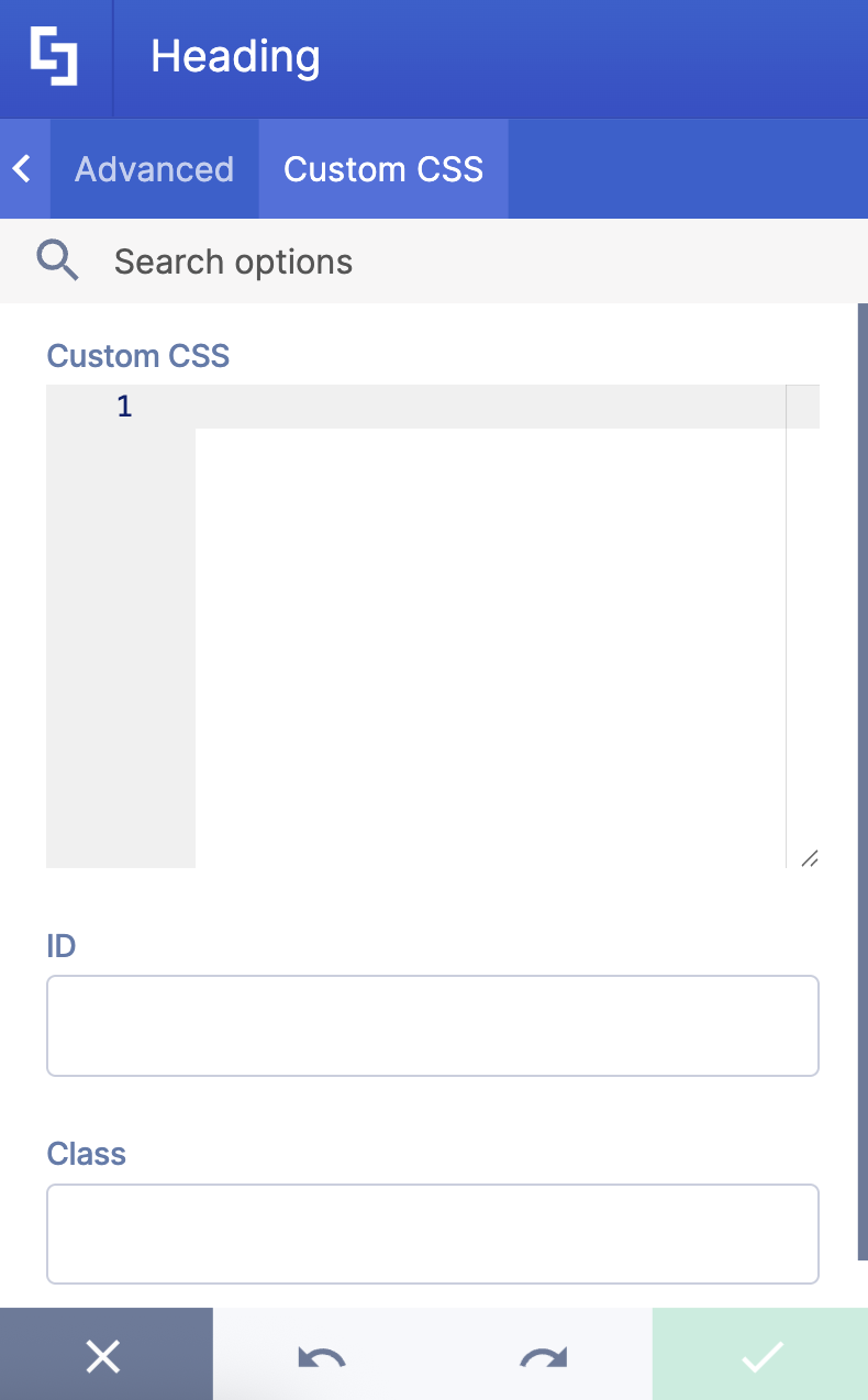 Custom CSS tab