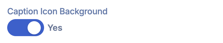 Caption Icon Background