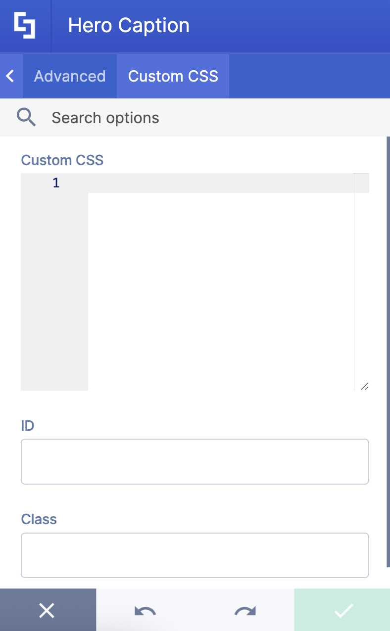Custom CSS tab
