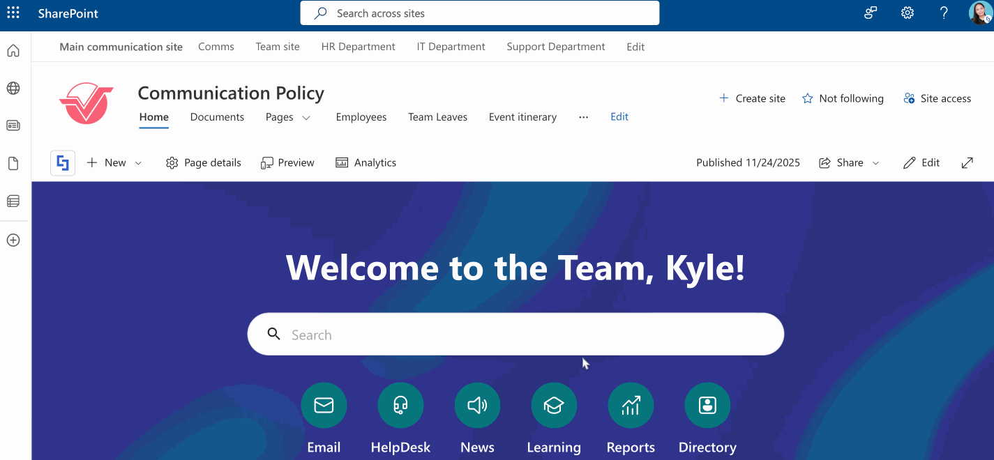 sample external site