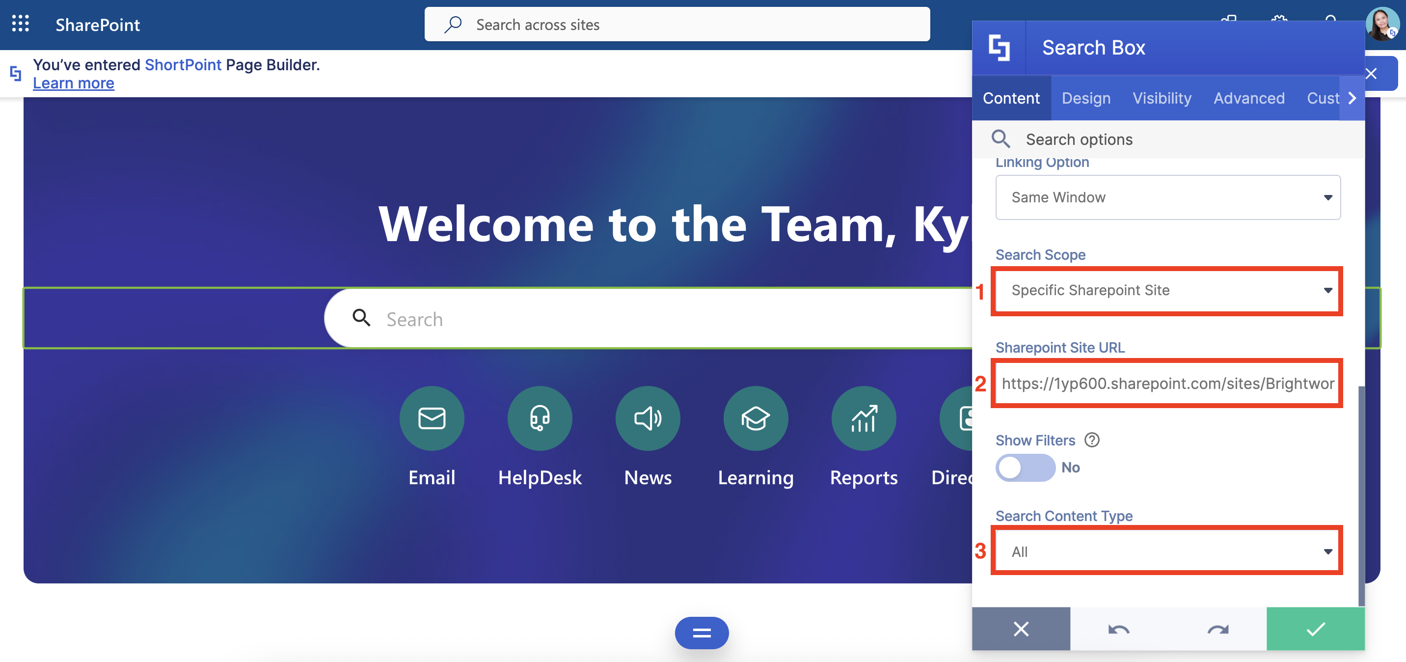 specific SharePoint site