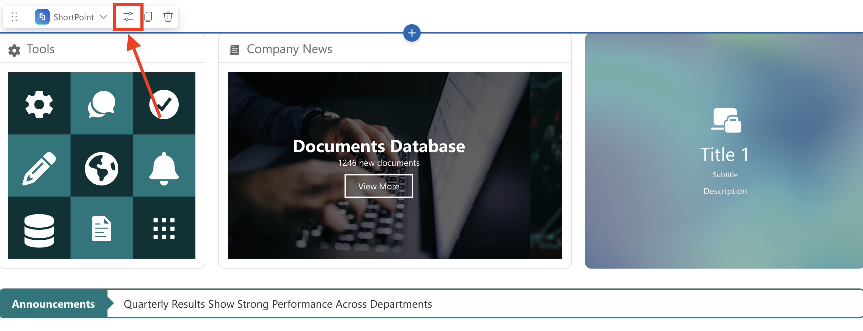 Edit properties icon