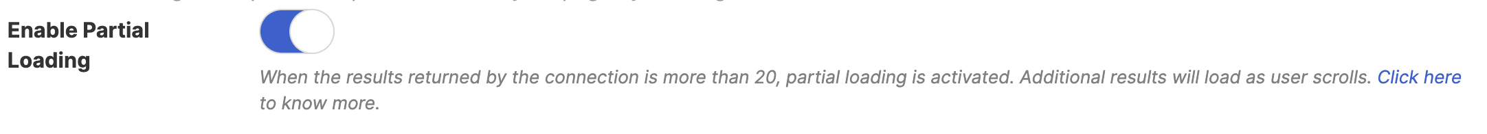 Enable Partial Loading