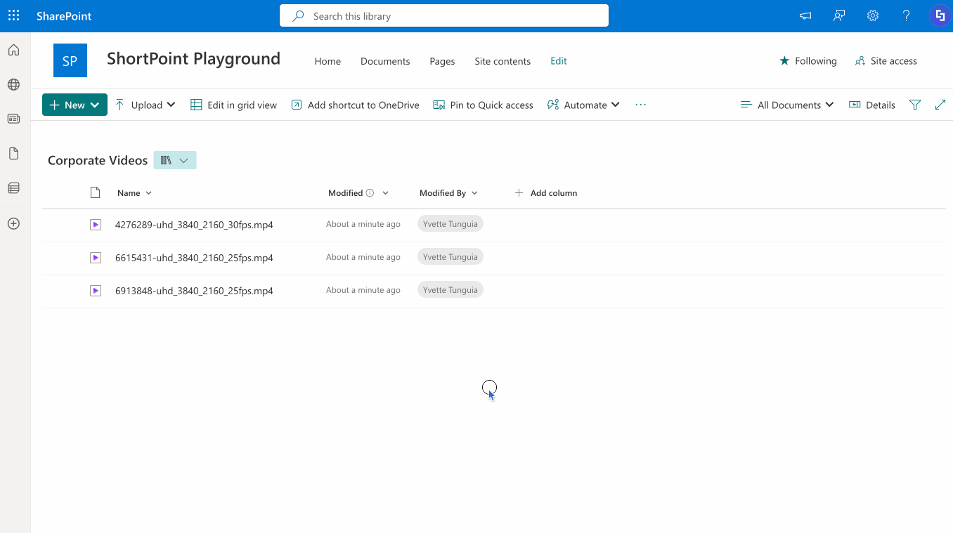 SharePoint generates preview thumbnails