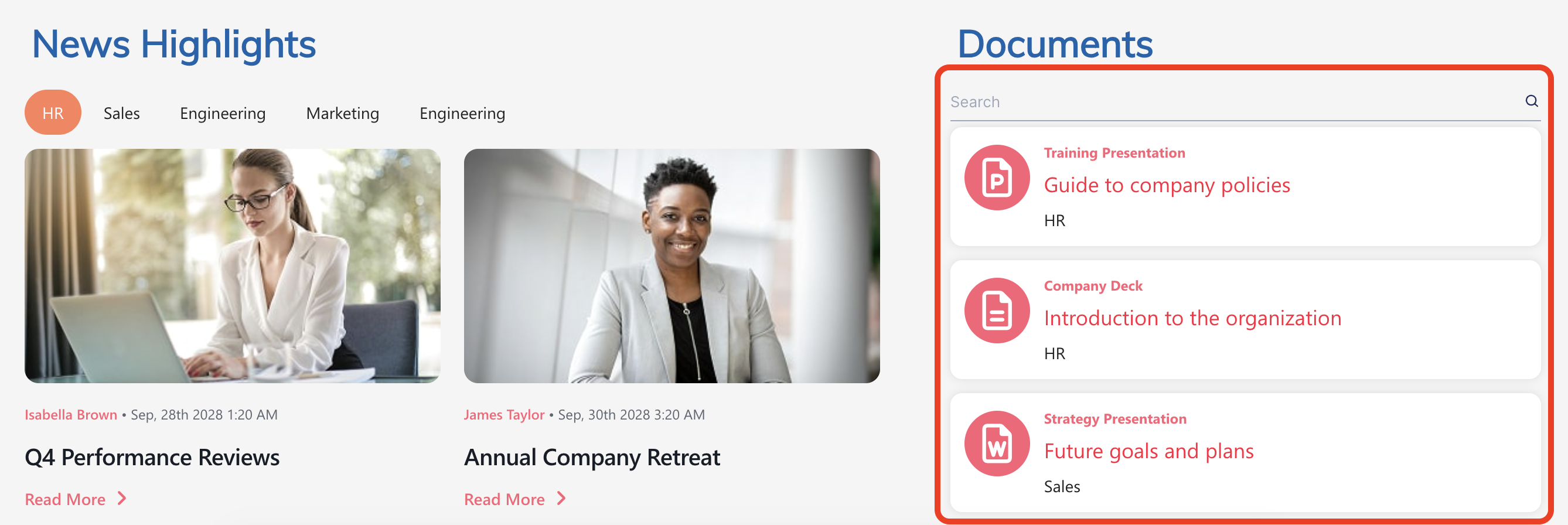 centralized resources